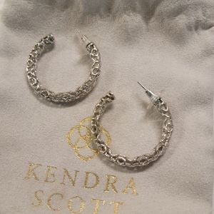 Kendra Scott Maggie Small Hoop Earrings - Silver